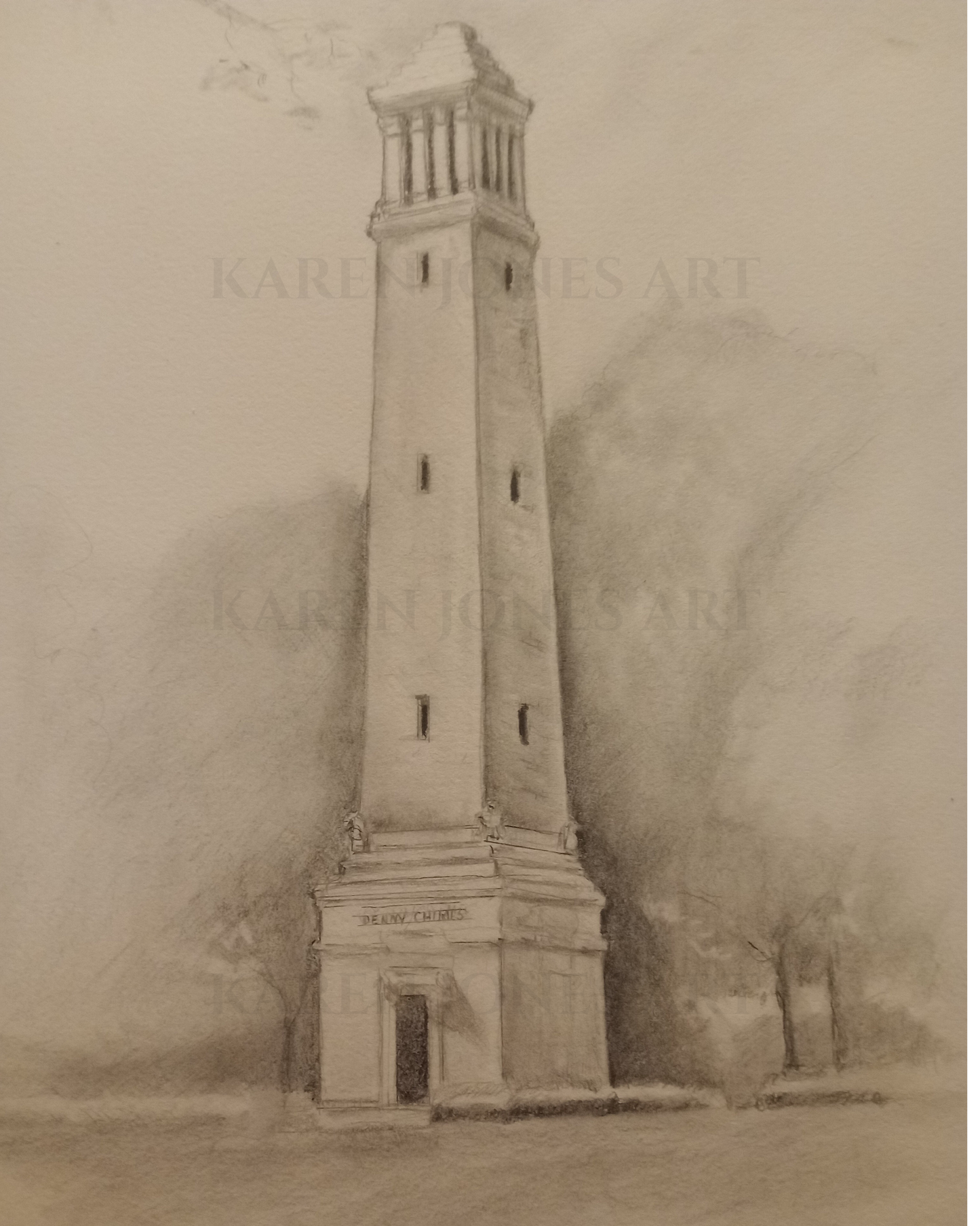 8x10 inch Print of Denny Chimes