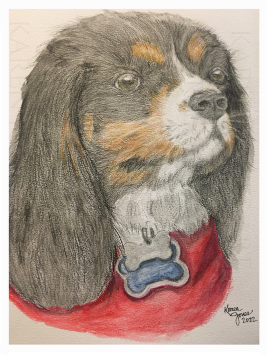 11"x14" Custom Watercolor Pet Portrait